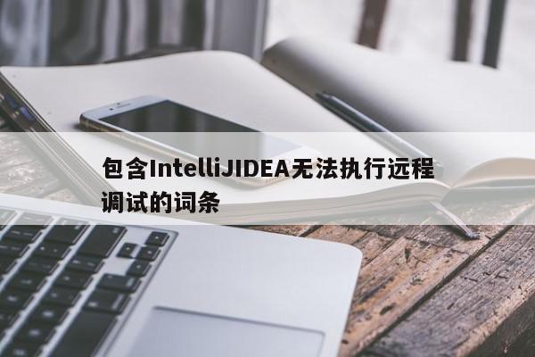 包含IntelliJIDEA无法执行远程调试的词条