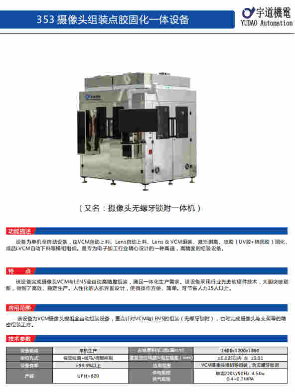 全球最大单品模组制造难题，宇道机电如何实现摄像头智能制造升级 